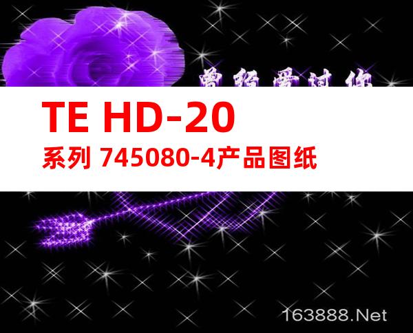 TE HD-20系列 745080-4产品图纸